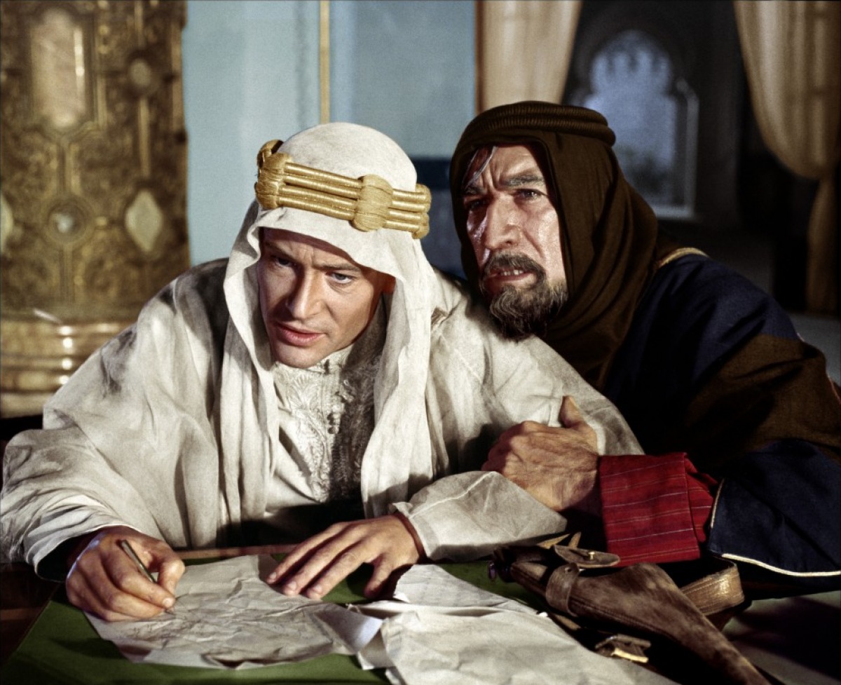 Peter O'Toole et Anthony Quinn dans Lawrence d'Arabie