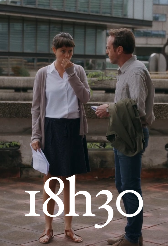 18h30 Mélissa et Eric parlent devant le travail