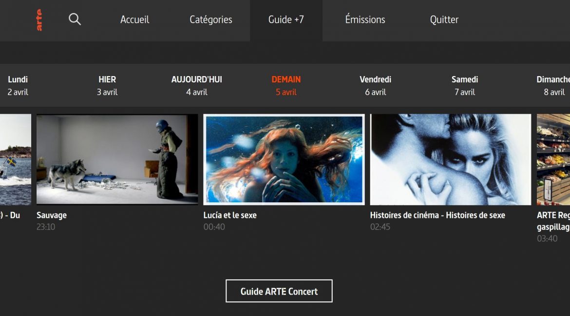 Guide tv connecteée