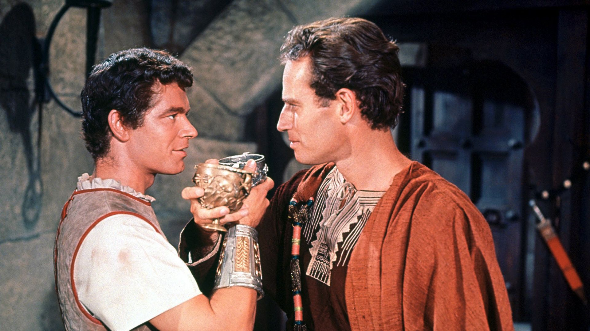 Stephen Boyd et Charlton Heston dans Ben-Hur