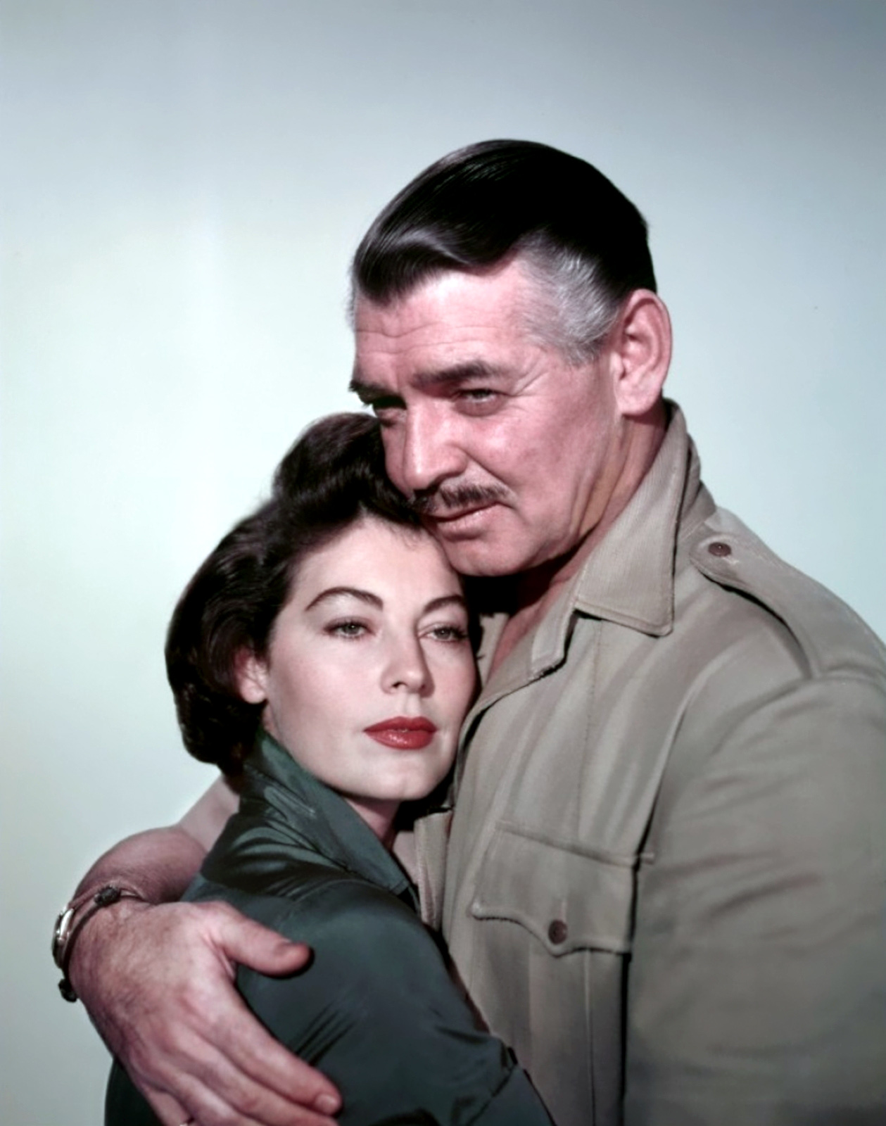 Ava Gardner et Clark Gable dans Mogambo (1953)