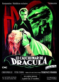 Affiche de "Le Cauchemar de Dracula" de Terence Fisher.