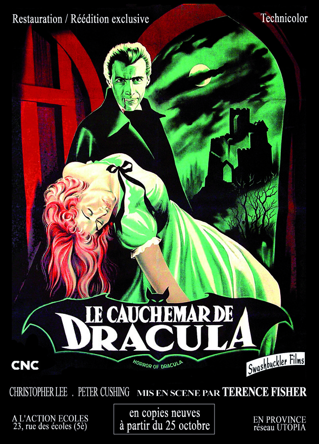 Affiche de "Cauchemar de Dracula" de Terence Fisher.