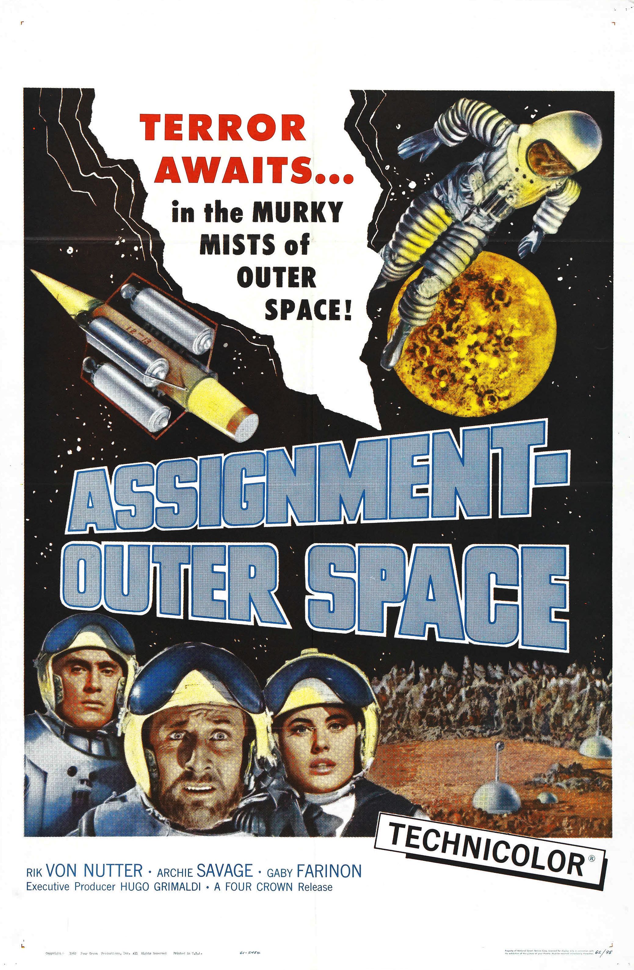 Affiche américaine de Space Men (1960)