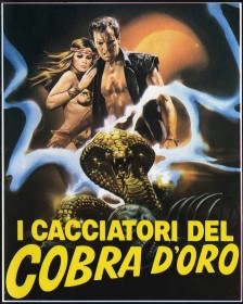 Affiche italienne des Aventuriers du Cobra d'or (1982)