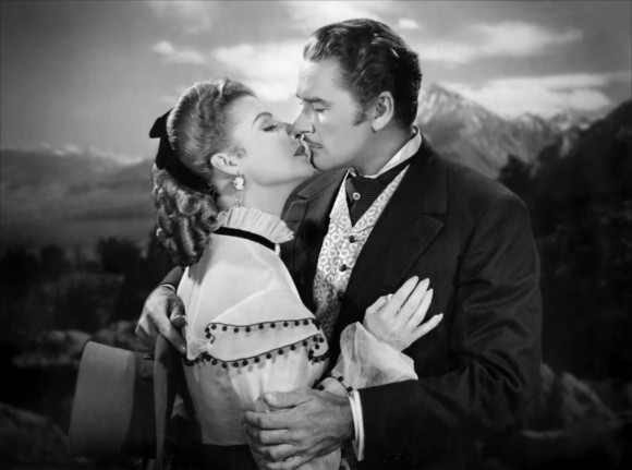 Errol Flynn et Ann Sheridan dans La Rivière d'argent (1948)