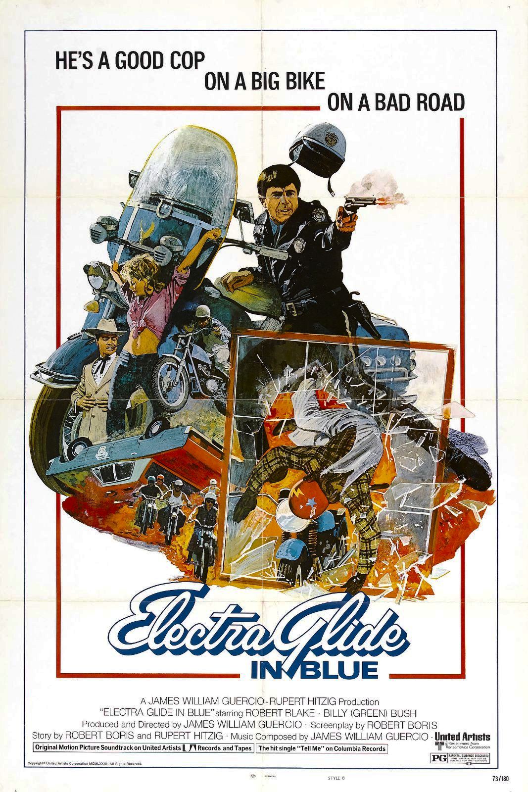 Affiche américaine d'Electra Glide in Blue (1973)