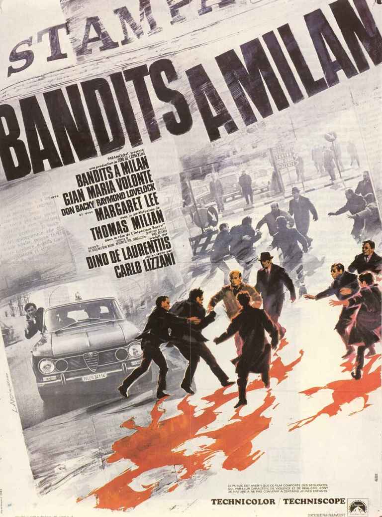 Affiche française de Bandits à Milan Affiche française de Bandits à Milan