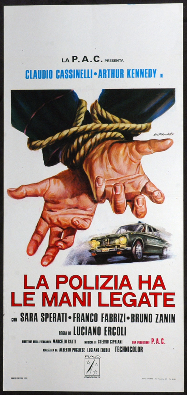 Affiche italienne de La Police a les mains liées Affiche italienne de La Police a les mains liées