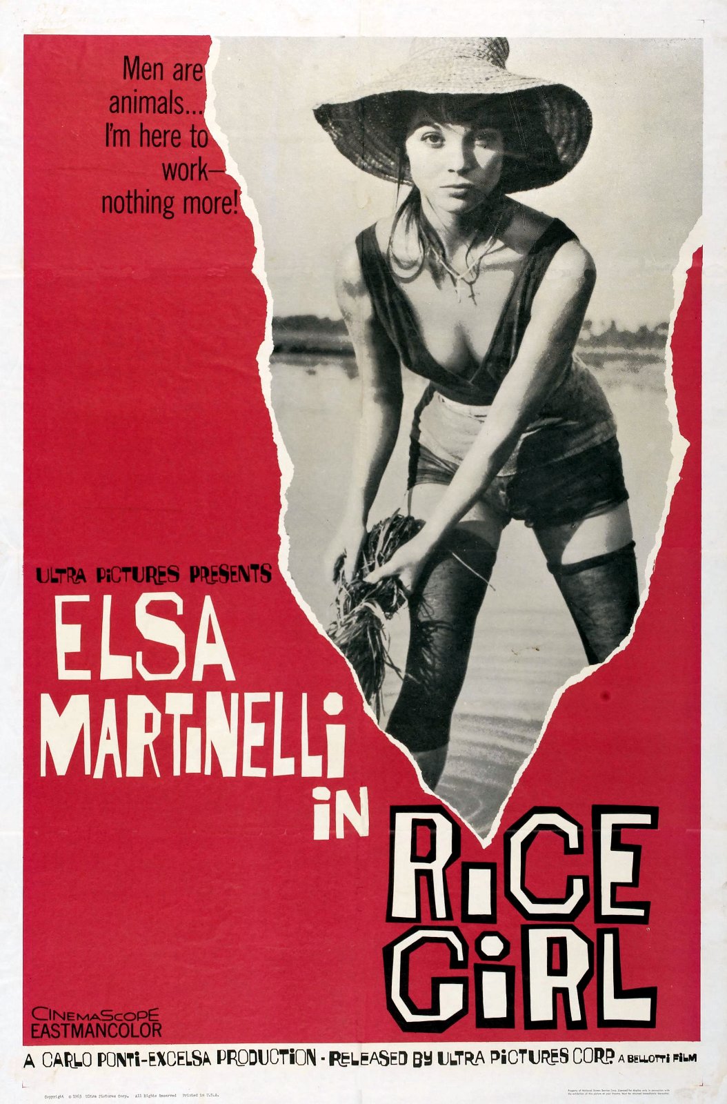 Affiche américaine de La Fille de la rizière