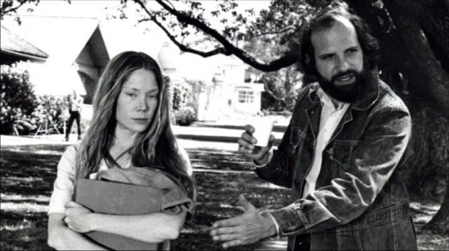 Sissy Spacek et Brian De Palma sur le tournage de Carrie