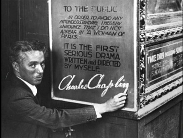 Chaplin durant la promotion de L'Opinion publique (1923)
