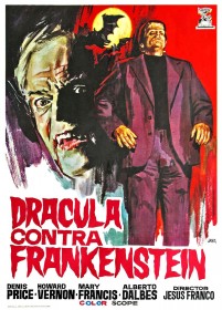 Affiche espagnole de Dracula prisonnier de Frankenstein