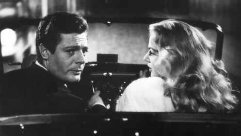Marcello Mastroianni et Anita Ekberg