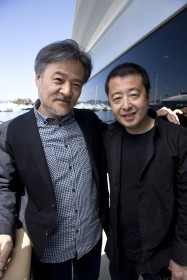 K. Kurosawa et Jia Zhangke par Paul Blind, Cannes 2015