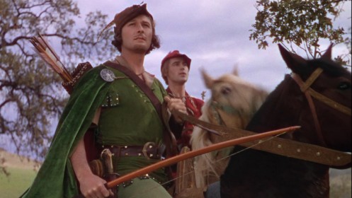 Errol Flynn dans le rôle de Robin des Bois