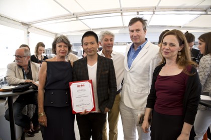 Véronique Cayla présidente d'ARTE, Georges Goldenstein de la Cinéfondation, Midi Z, Olivier Père et Annamaria Lodato (ARTE France) © Paul Blind