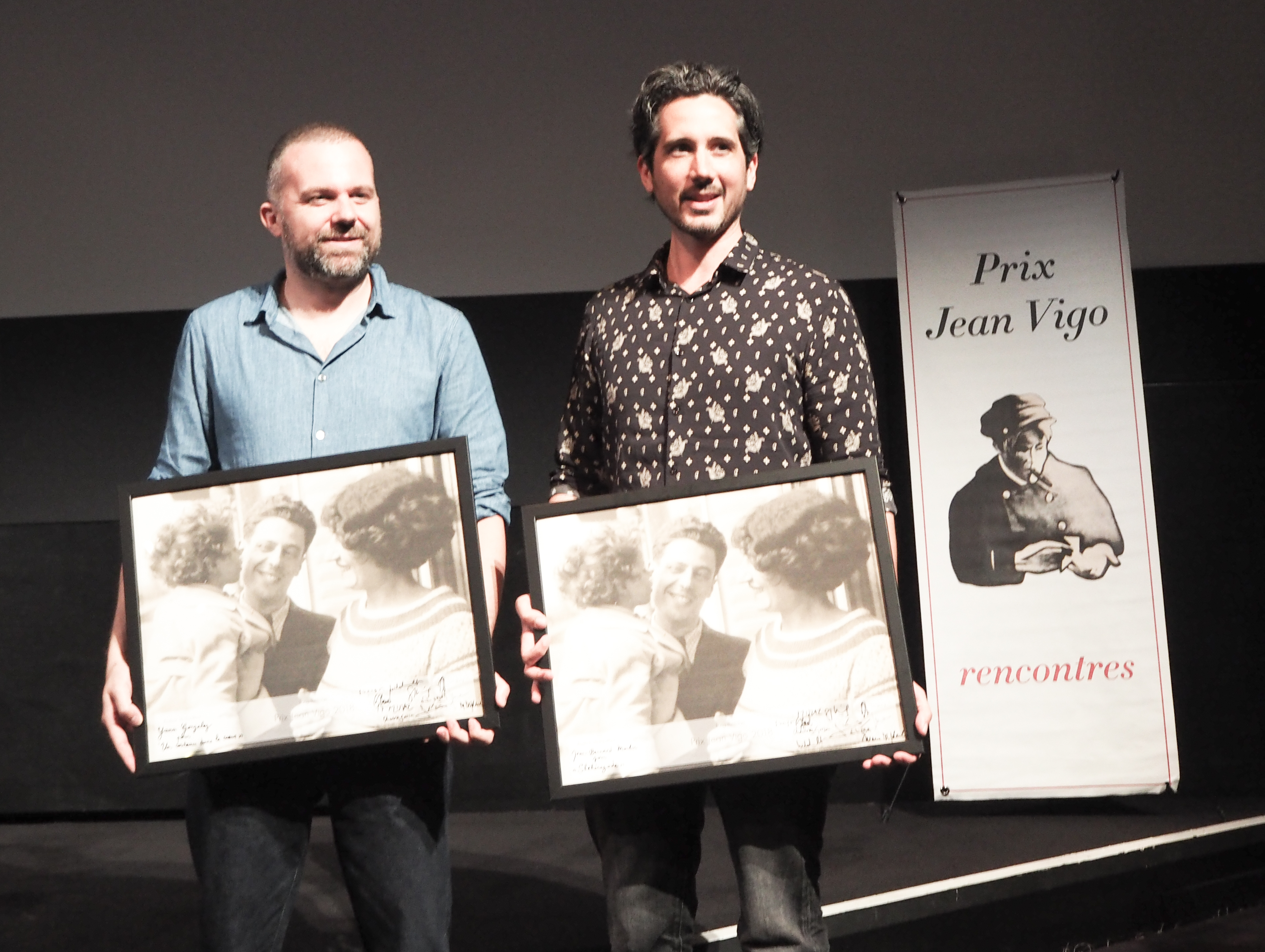 Yann Gonzalez et Jean-Bernard Marlin lauréats du Prix Jean Vigo 2018 © Alain Keit