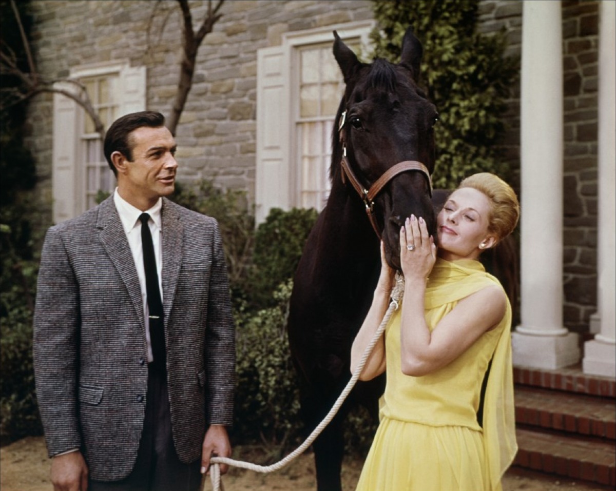 Sean Connery et Tippi Hedren dans Pas de printemps pour Marnie