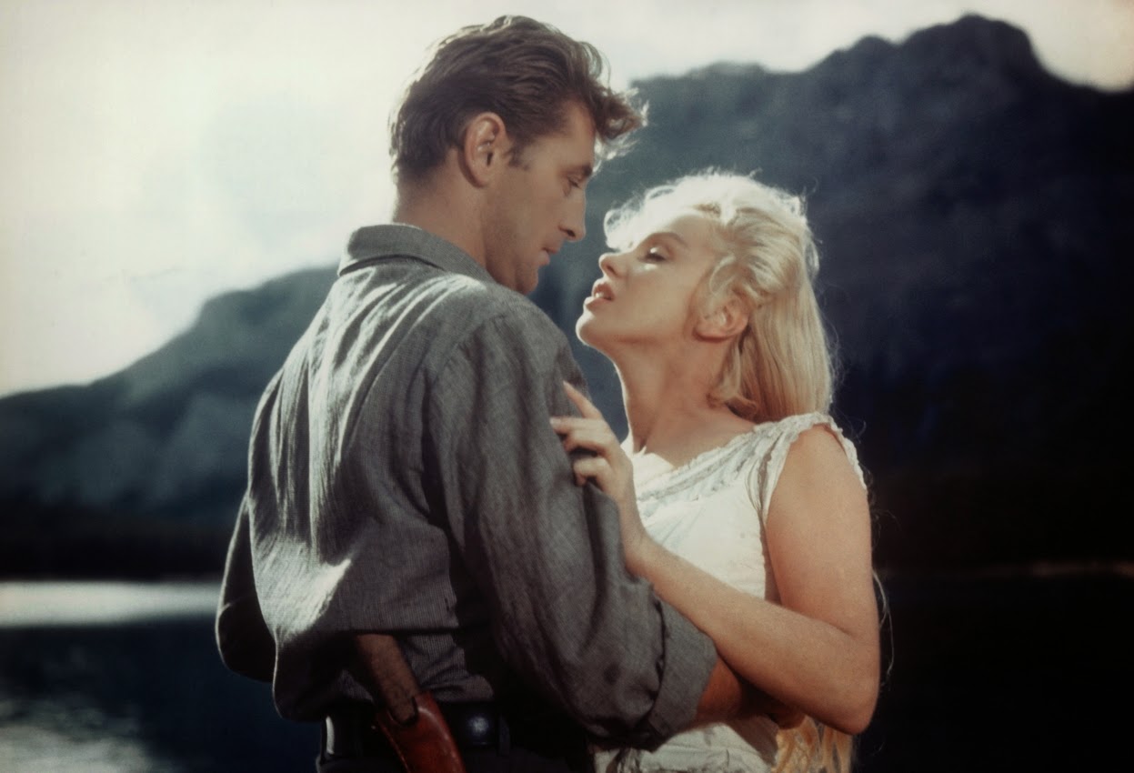 Robert Mitchum et Marilyn Monroe dans Rivière sans retour de Otto Preminger