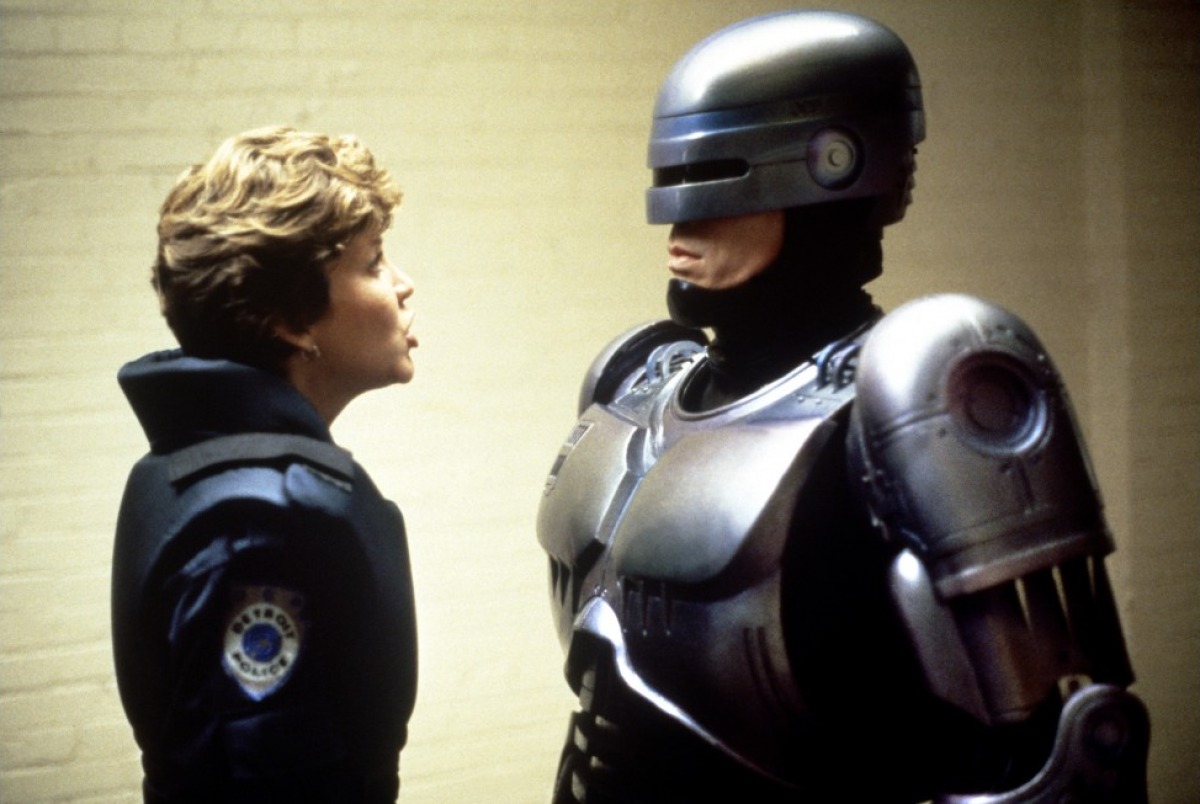 Nancy Allen et Peter Weller dans RoboCop de Paul Verhoeven