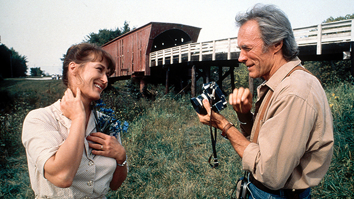 Mery Streep et Clint Eastwood dans Sur la route de Madison