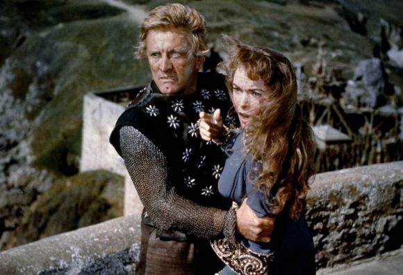 Kirk Douglas et Janet Leigh dans Les Vikings de Richard Fleischer
